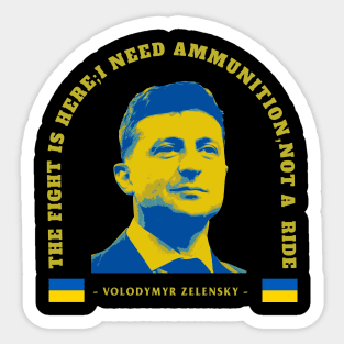 Zelensky  quotes says Sticker